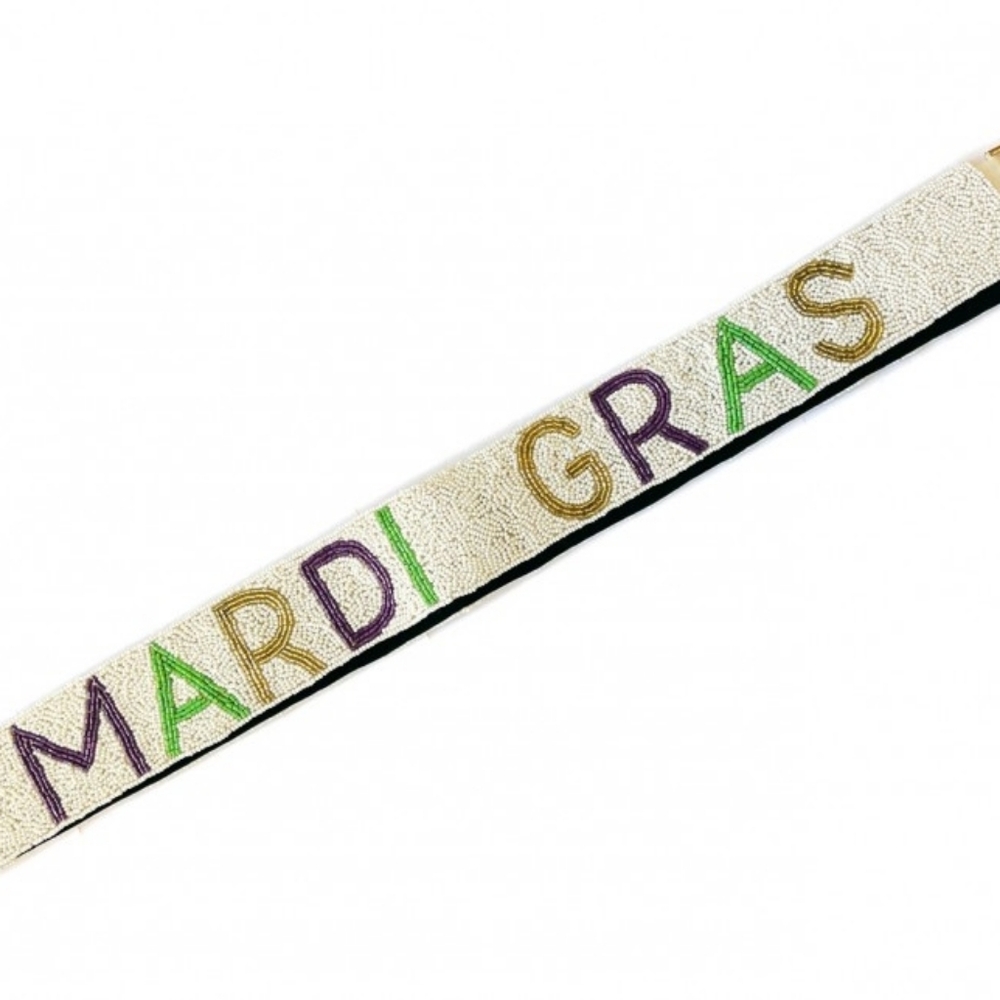 Mardi Gras Beaded Crossbody Purse Strap